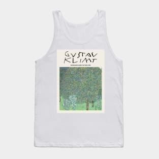 Gustav Klimt Rosebushes Under The Trees Painting Exhibition Tank Top